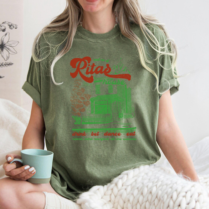 Pagewings Rita's Bar Unisex Washed T-shirt