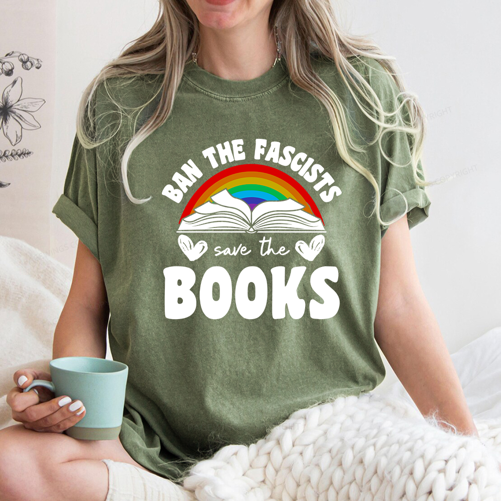 Pagewings Banned books T-Shirt Unisex Washed T-shirt