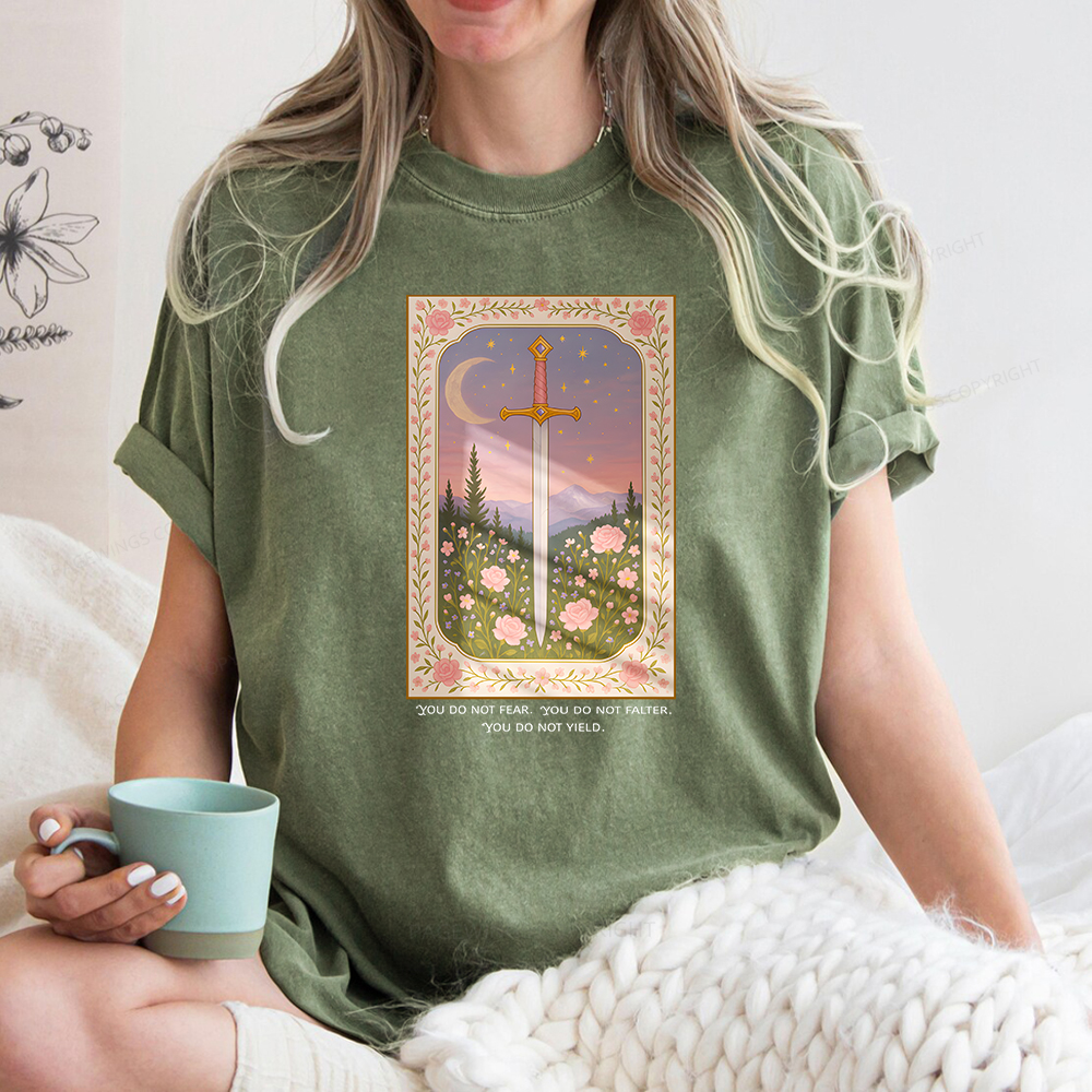 Pagewings You Do Not Fear Unisex Washed T-shirt