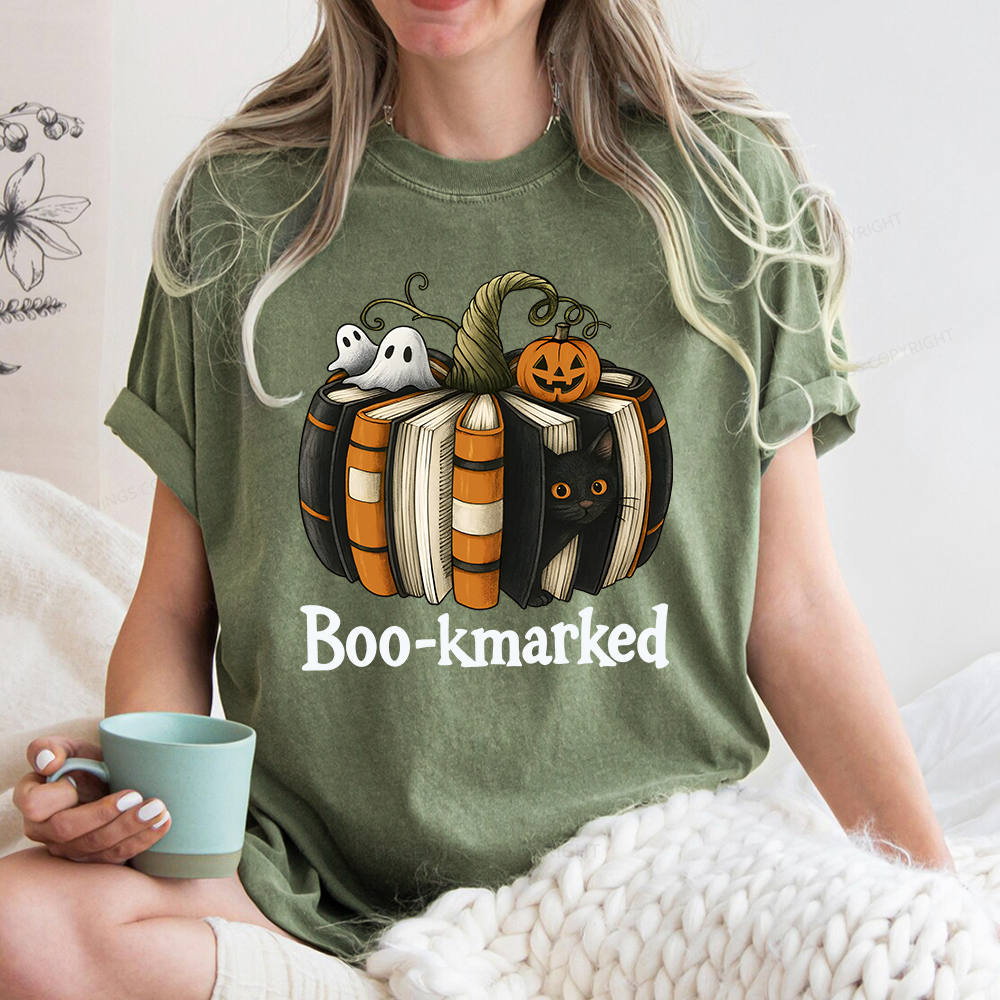 Pagewings Bookmarked Unisex Washed T-shirt