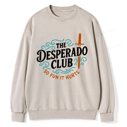 Pagewings The Desperado Club Unisex Washed Sweatshirt