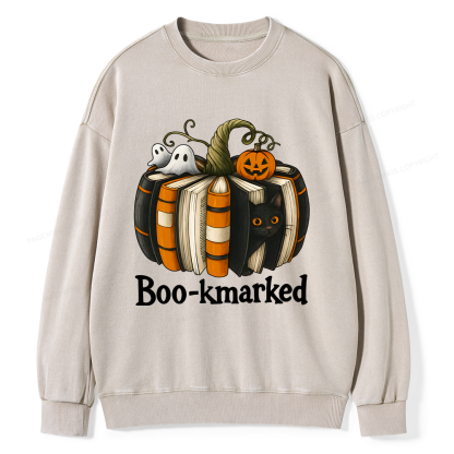 Pagewings Bookmarked Unisex Washed Sweatshirt