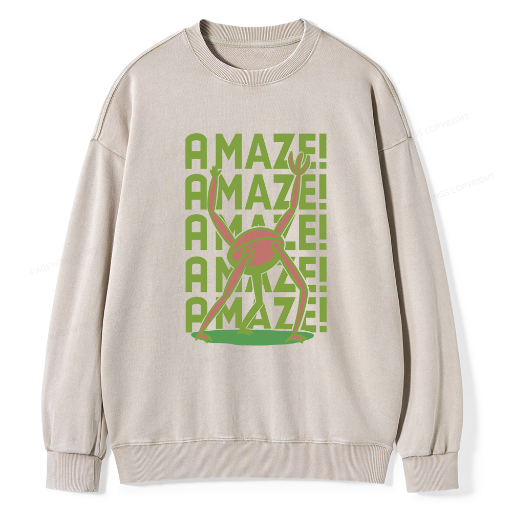 Pagewings Rocky Amaze Unisex Washed Sweatshirt