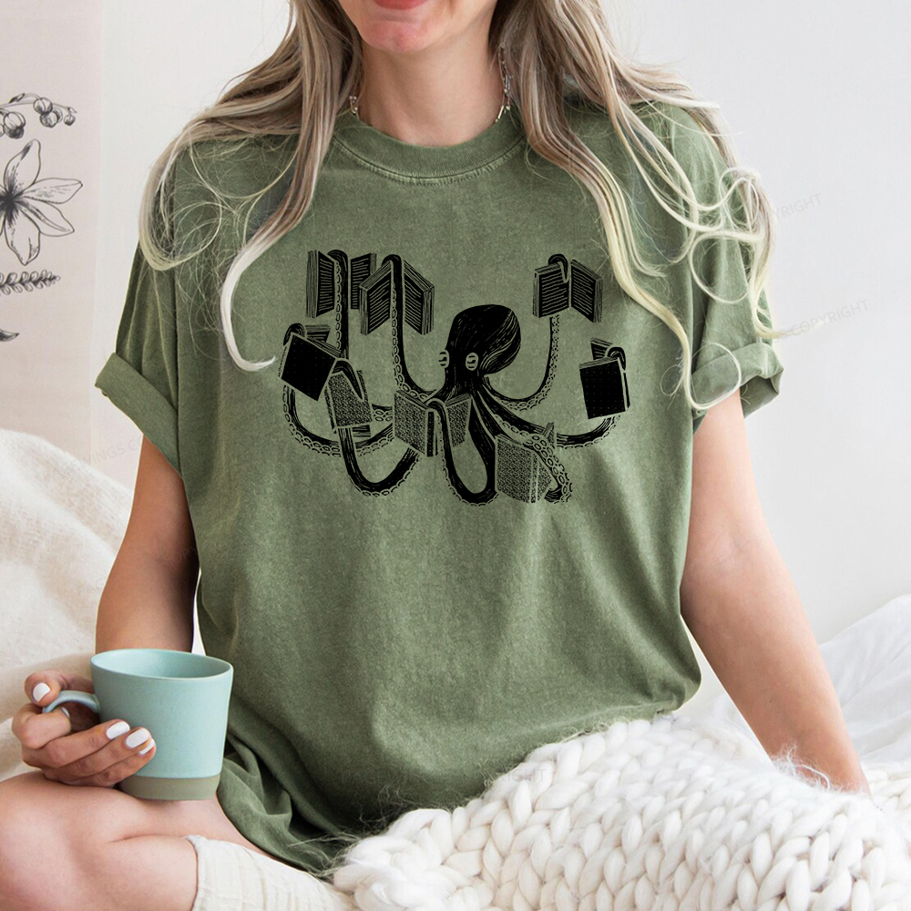 Pagewings Armed With Knowledge Unisex Washed T-shirt