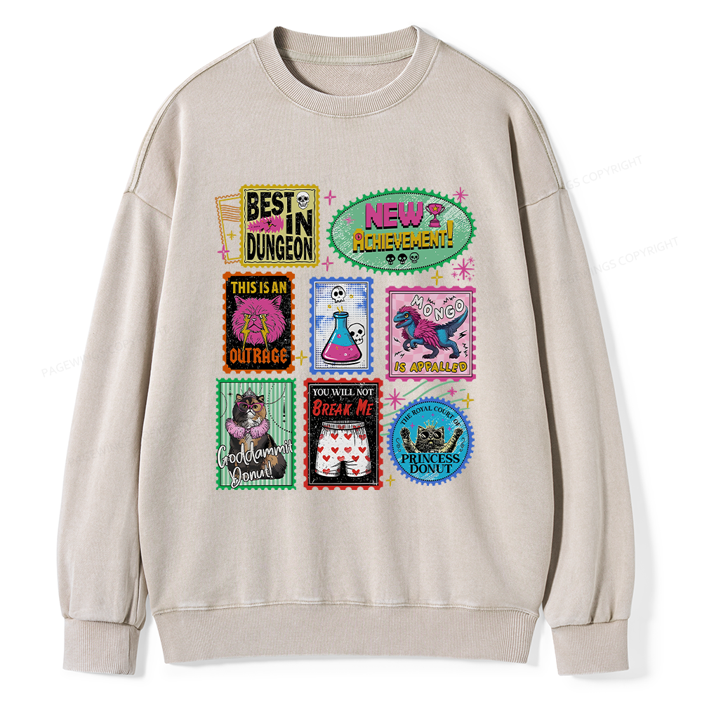 Pagewings New Achievement Unisex Washed Sweatshirt