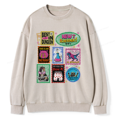 Pagewings New Achievement Unisex Washed Sweatshirt