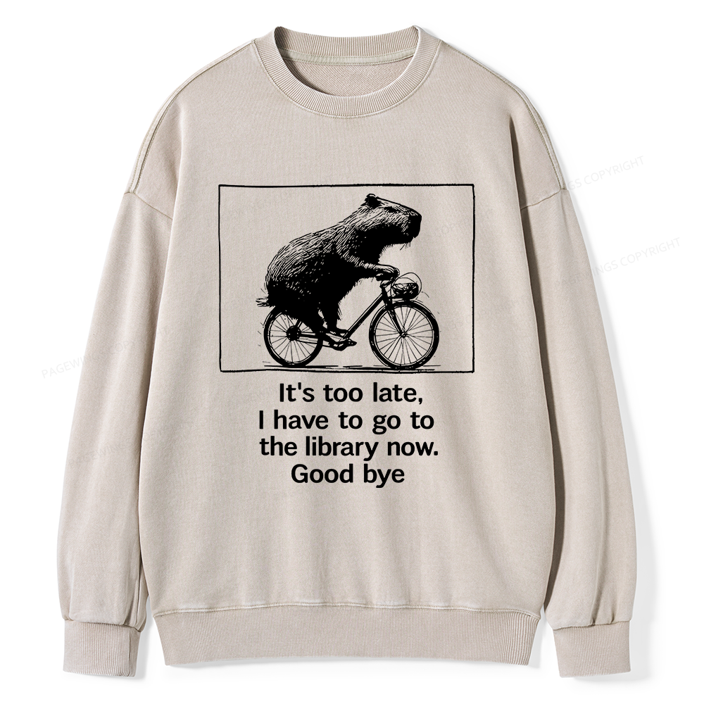 Pagewings Merry Bookmas Christmas Unisex Washed Sweatshirt