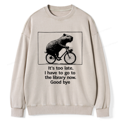 Pagewings Merry Bookmas Christmas Unisex Washed Sweatshirt