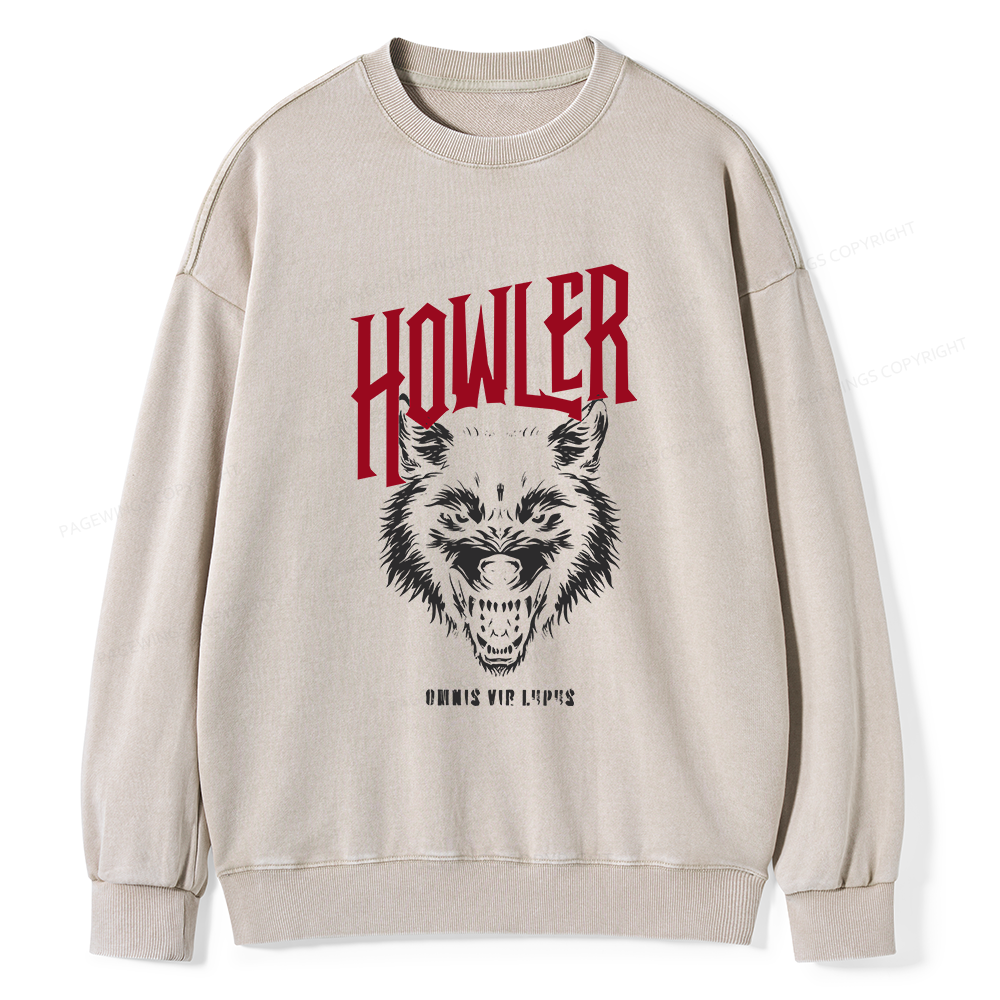 Pagewings Howler Unisex Washed Sweatshirt