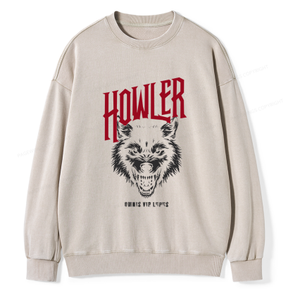 Pagewings Howler Unisex Washed Sweatshirt