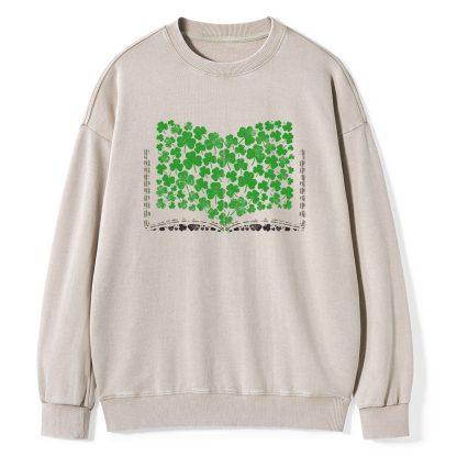 Pagewings Clover Creative Books Unisex Washed Sweatshirt