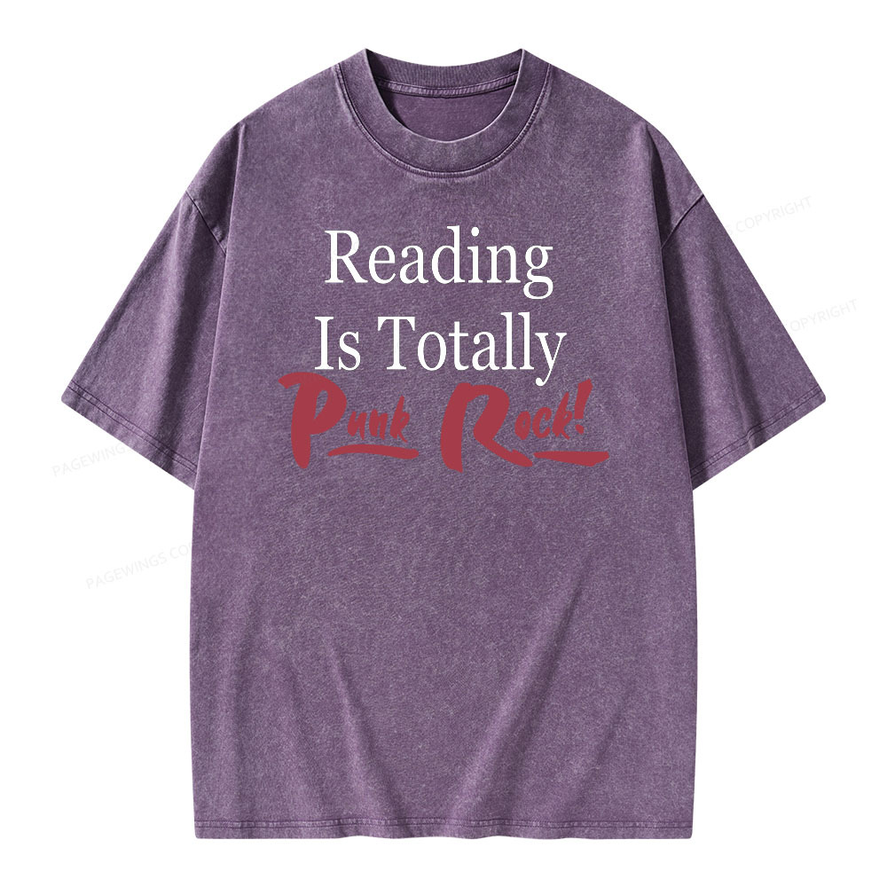 [Copy]Pagewings Reading Is TOTALLY Shirt Unisex Washed T-shirt