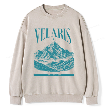 Pagewings Velaris Acotar Unisex Washed Sweatshirt
