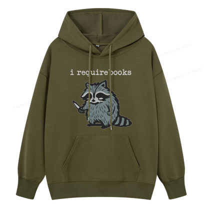 Pagewings I Require Books Unisex Classic Hoodie