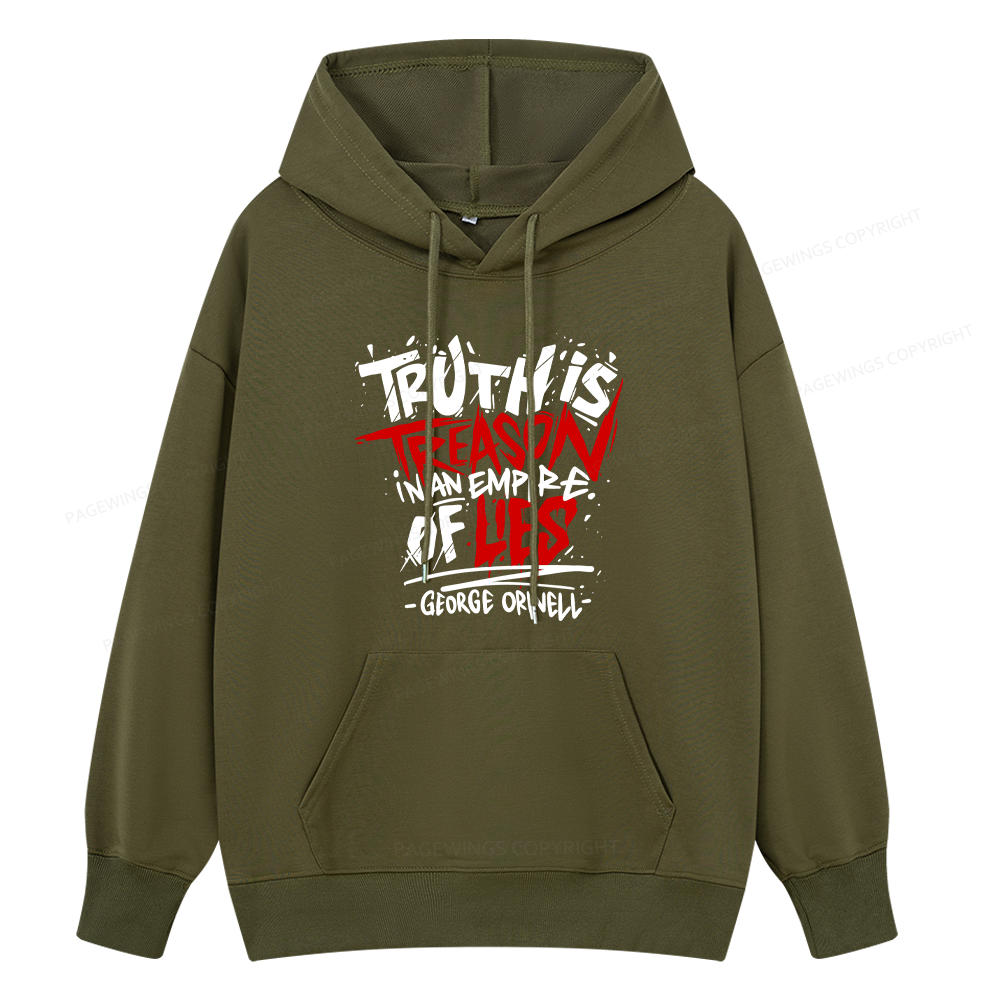Pagewings Truth Is Treason In An Empire Of Lies Unisex Classic Hoodie