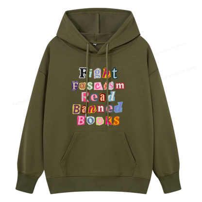 Pagewings Fight Fascism Read Books Unisex Classic Hoodie