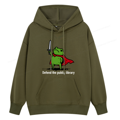 Pagewings Defend The Public Library Unisex Classic Hoodie
