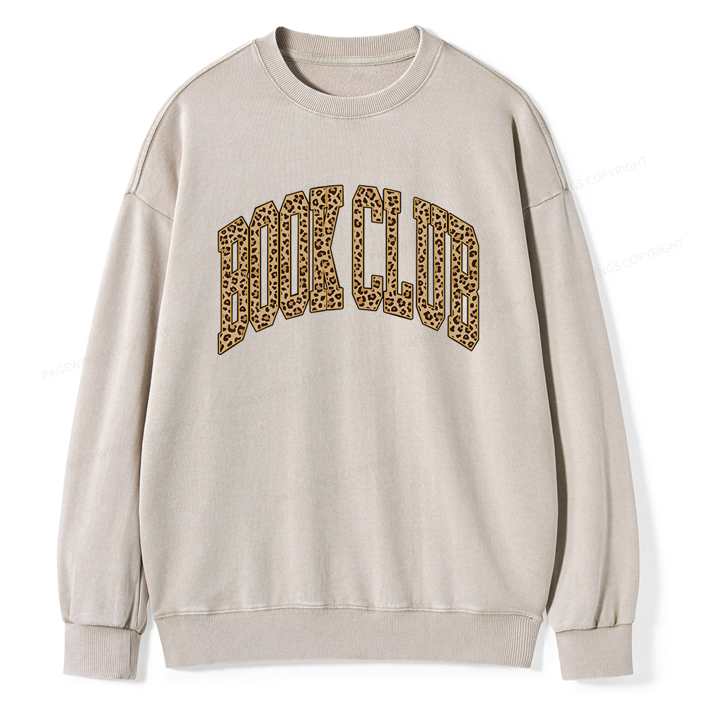 Pagewings Book Club Unisex Washed Sweatshirt