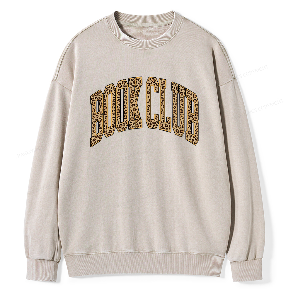 Pagewings Book Club Unisex Washed Sweatshirt