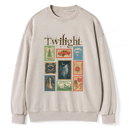 Pagewings Romance Book Lover Unisex Washed Sweatshirt