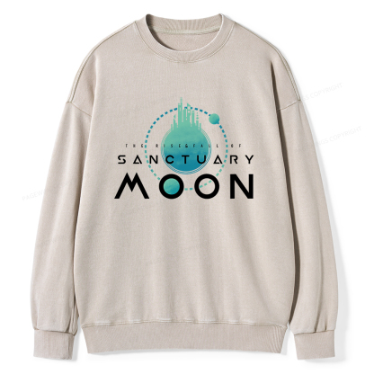 Pagewings Sanctuary Moon Unisex Washed Sweatshirt