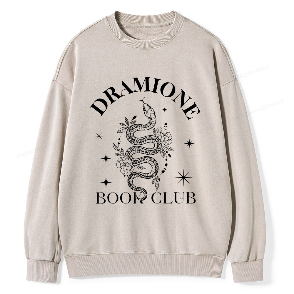 Pagewings Dramione Book Club Unisex Washed Sweatshirt