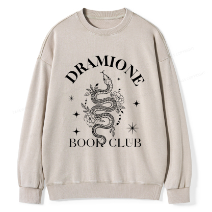 Pagewings Dramione Book Club Unisex Washed Sweatshirt