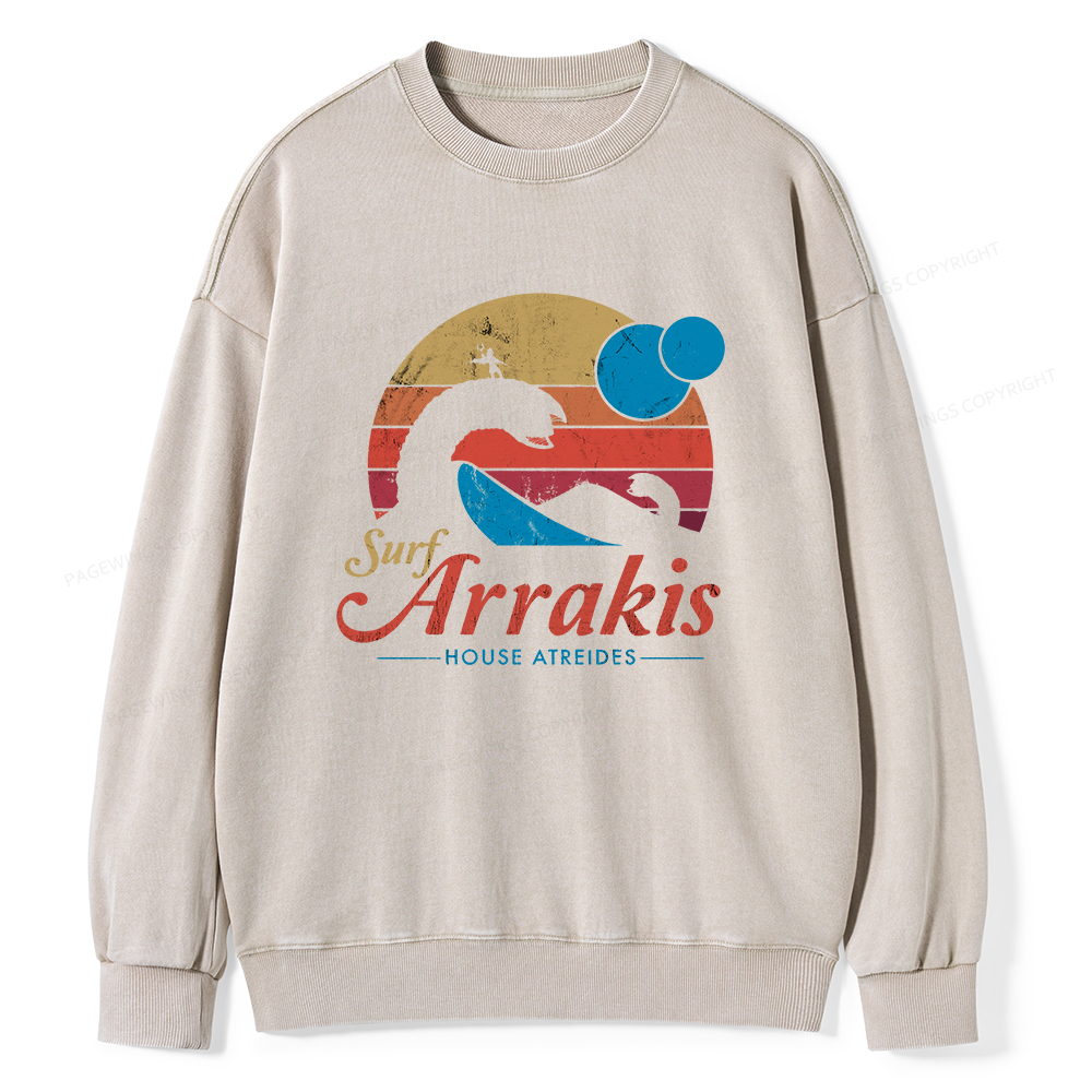Pagewings Visit Arrakis Unisex Washed Sweatshirt