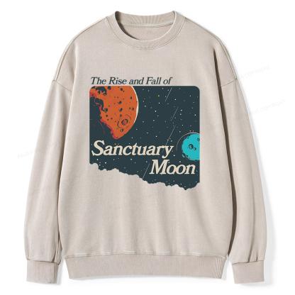 Pagewings Sanctuary Moon Unisex Washed Sweatshirt