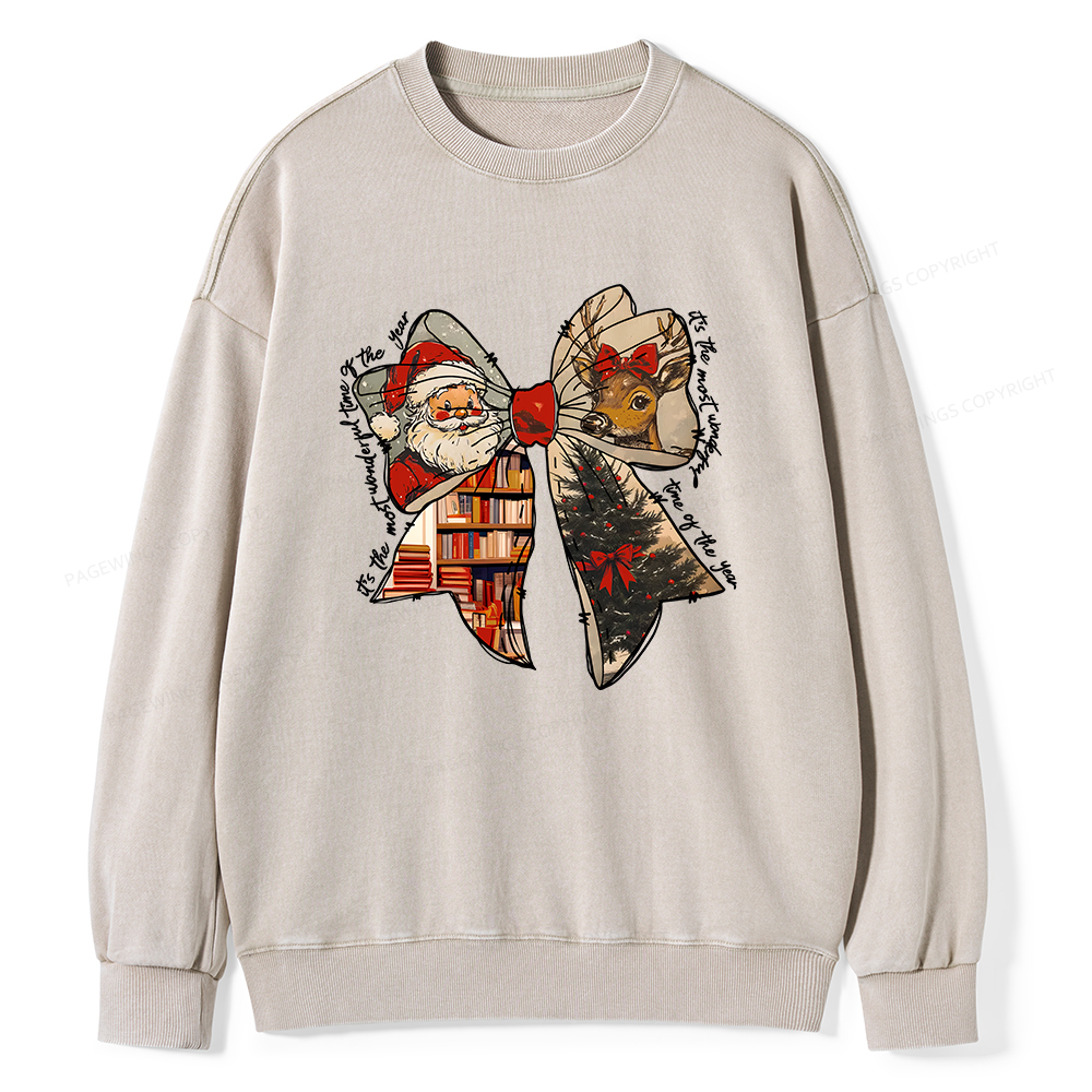Pagewings It's The Most Wonderful Time Of The Year Unisex Washed Sweatshirt