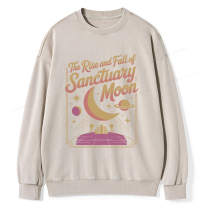 Pagewings Sanctuary Moon Unisex Washed Sweatshirt