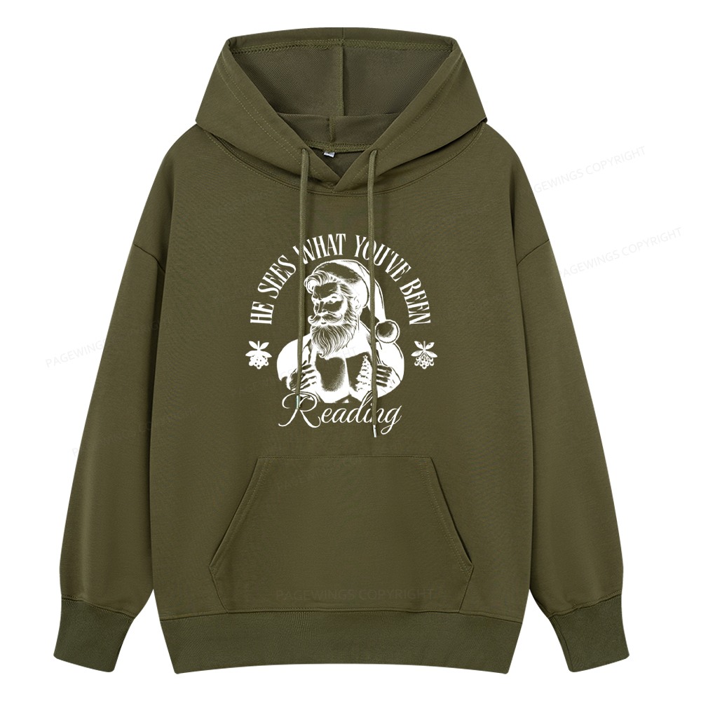 Pagewings He Sees What You've Been Reading Unisex Classic Hoodie