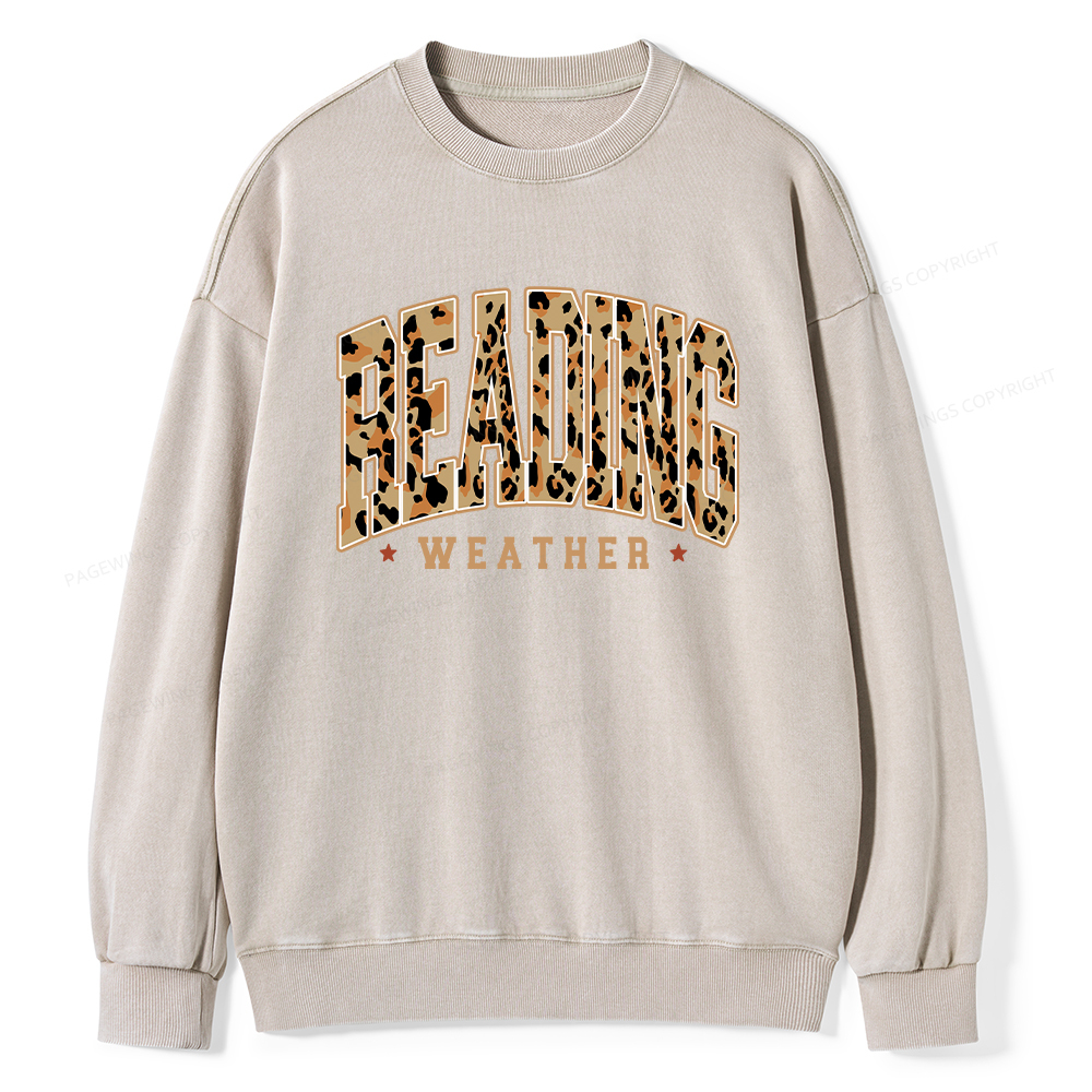 Pagewings Reading Unisex Washed Sweatshirt