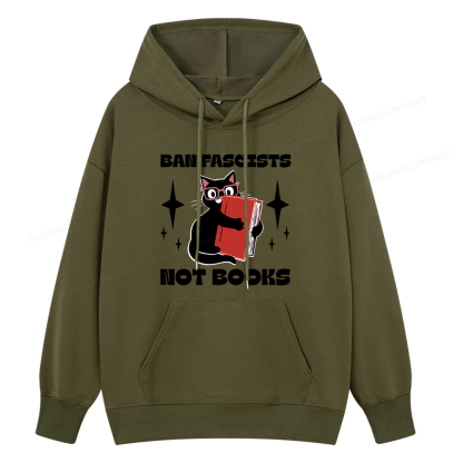Pagewings Ban Fascists Not Books Unisex Classic Hoodie