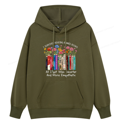 Pagewings Survived Banned Books Got Smarter Unisex Classic Hoodie