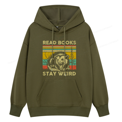 Pagewings Read Books Stay Weird Unisex Classic Hoodie