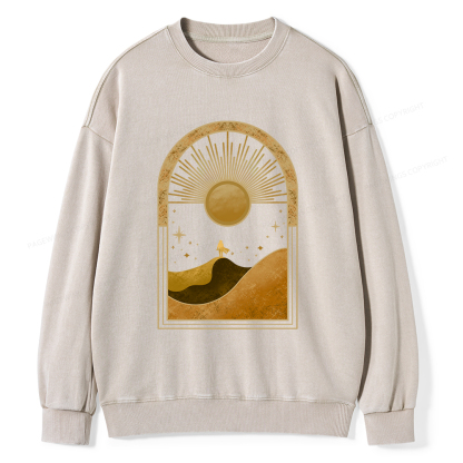 Pagewings Sci-Fi Lover Unisex Washed Sweatshirt