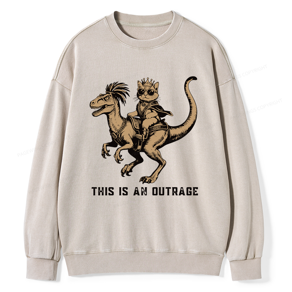 Pagewings Fantasy Book Reader Unisex Washed Sweatshirt