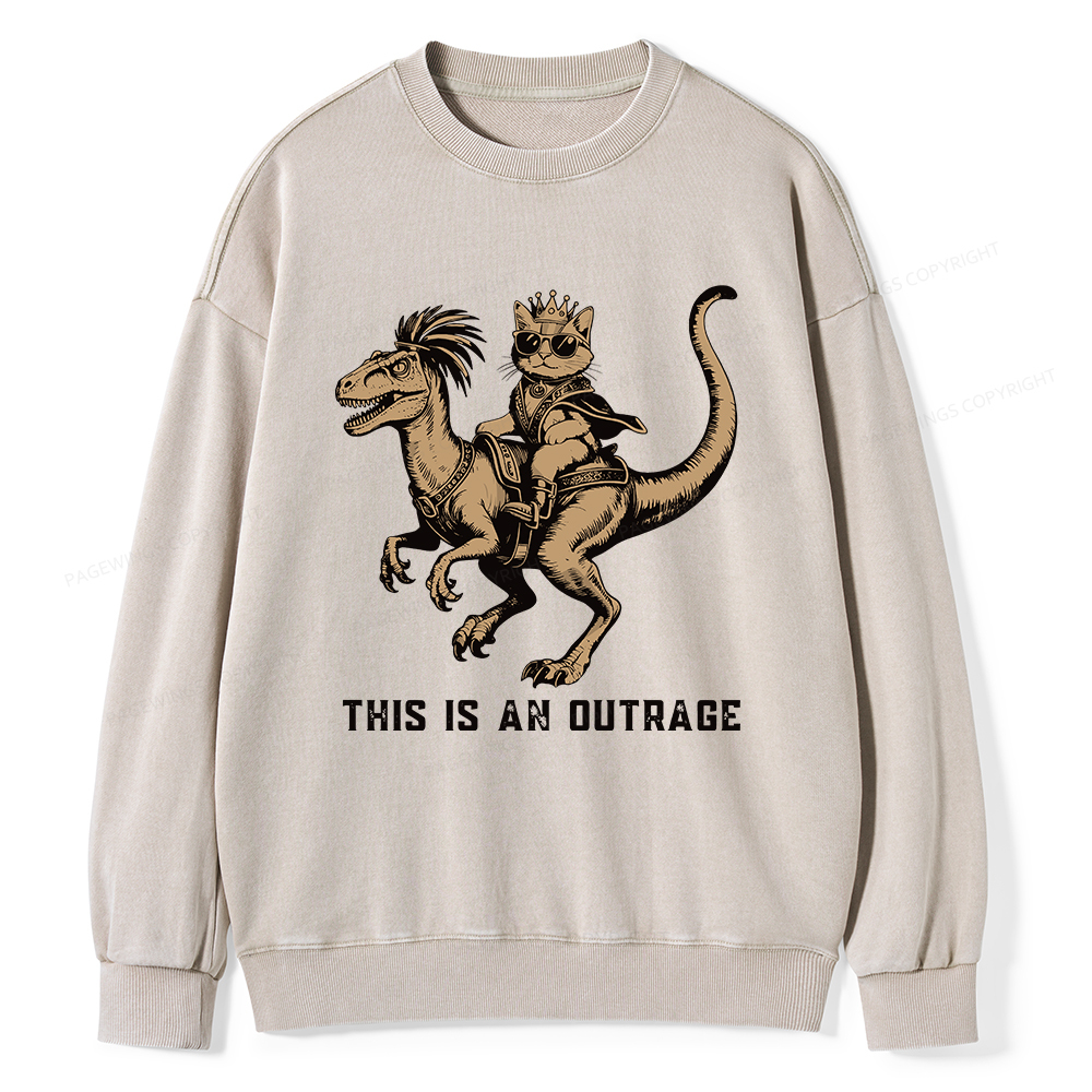 Pagewings Fantasy Book Reader Unisex Washed Sweatshirt