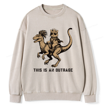 Pagewings Fantasy Book Reader Unisex Washed Sweatshirt