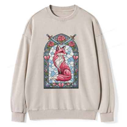 Pagewings Evangeline Fox Unisex Washed Sweatshirt