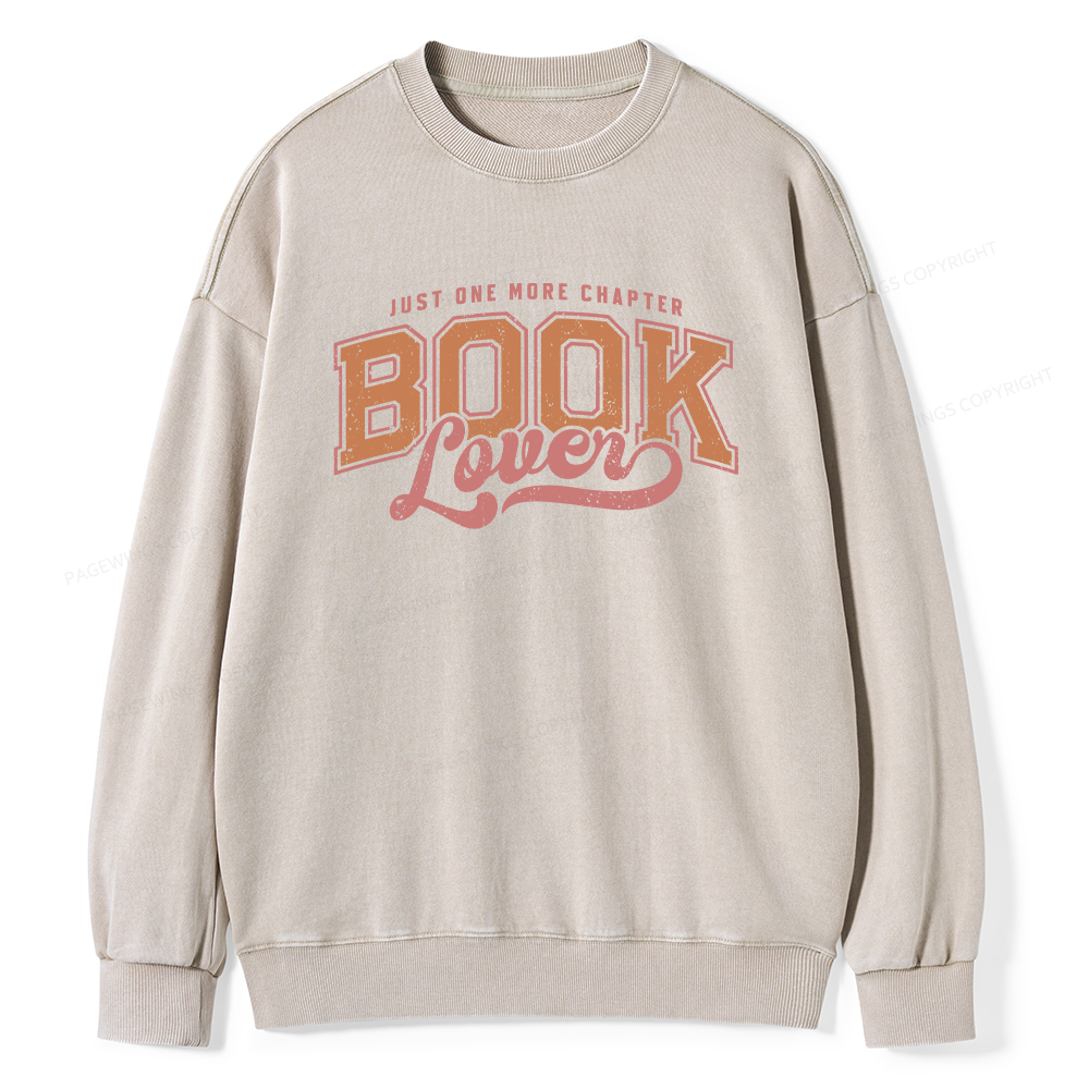 Pagewings One More Chapter  Unisex Washed Sweatshirt