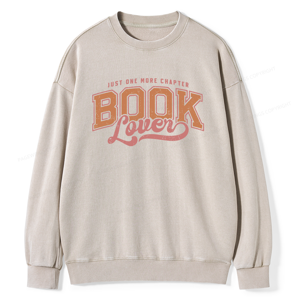 Pagewings One More Chapter  Unisex Washed Sweatshirt
