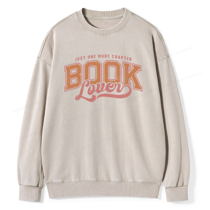 Pagewings One More Chapter  Unisex Washed Sweatshirt