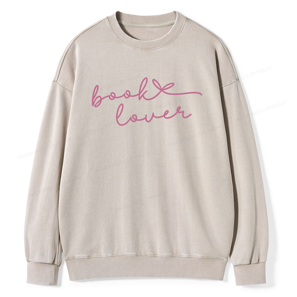 Pagewings Book Lover Unisex Washed Sweatshirt