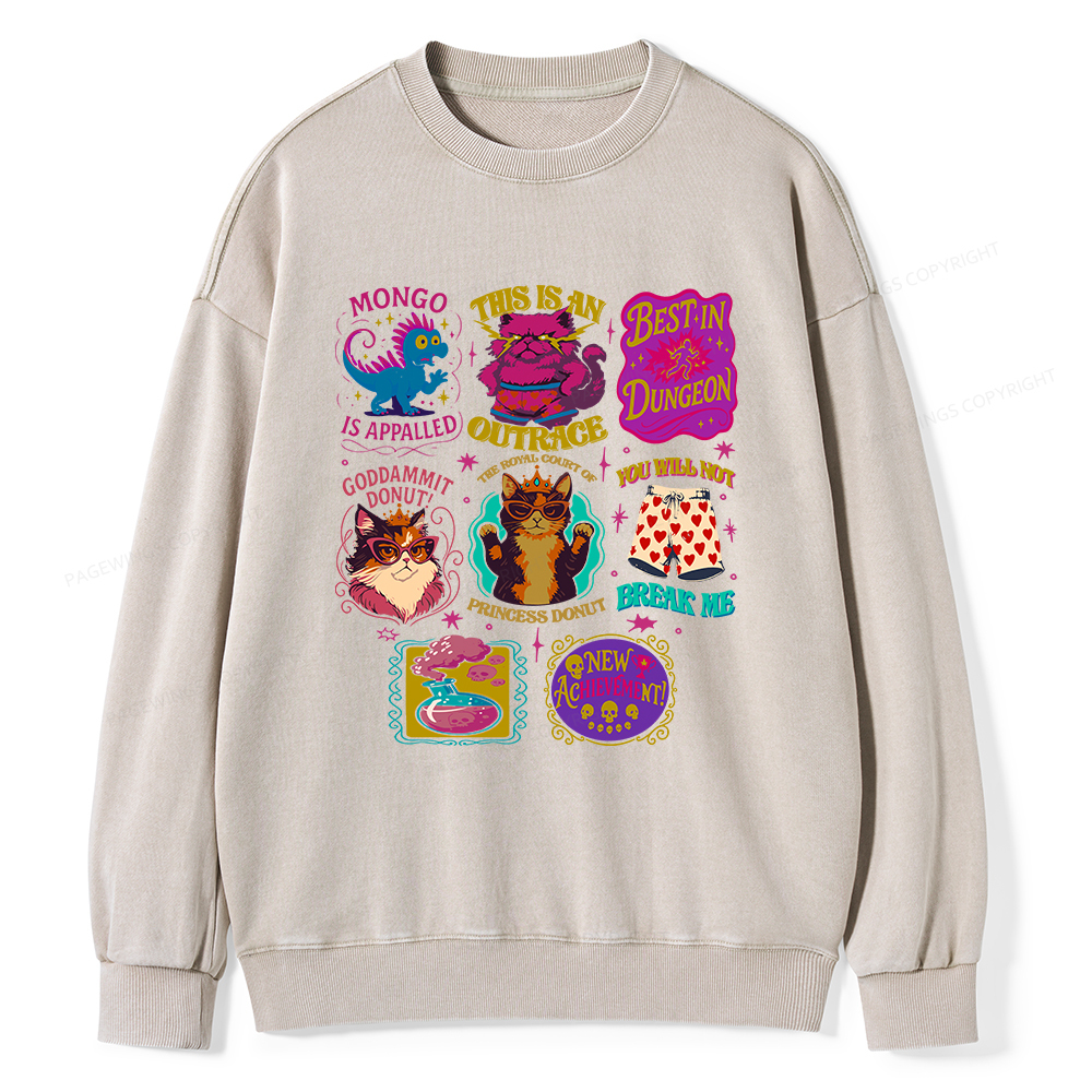 Pagewings This Is An Outrage  Unisex Washed Sweatshirt