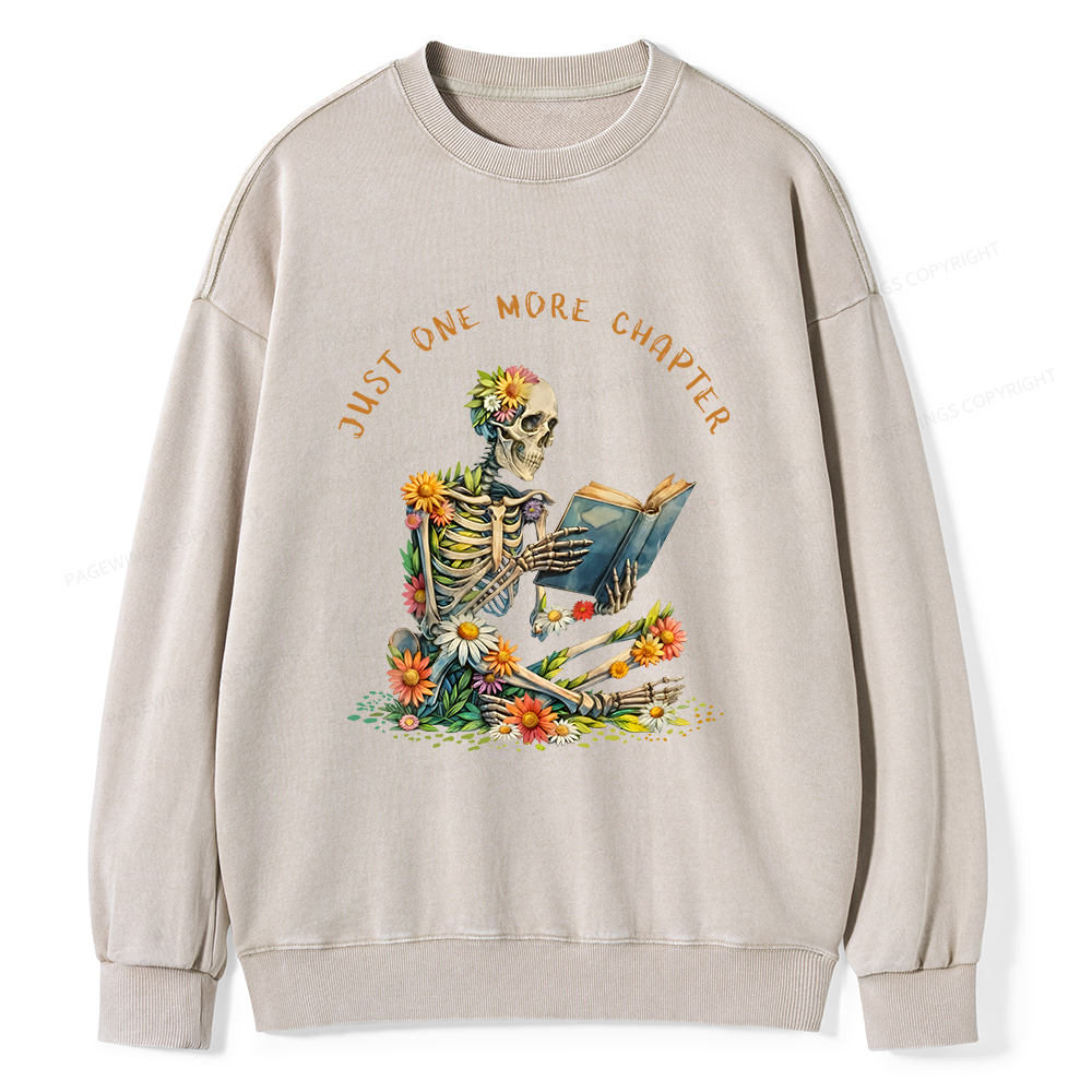 Pagewings  Just More Chapter Unisex Washed Sweatshirt
