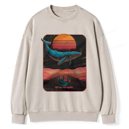 Pagewings Oh No Not Again Unisex Washed Sweatshirt