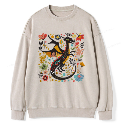 Pagewings Fantasy Reader Unisex Washed Sweatshirt
