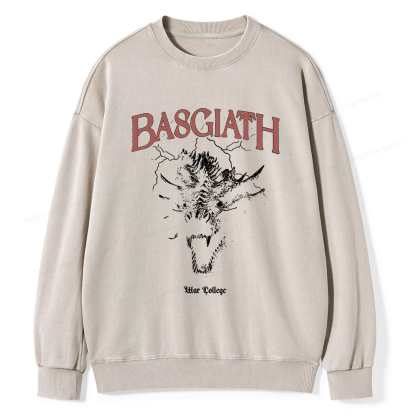 Pagewings Basgiath war college Unisex Washed Sweatshirt